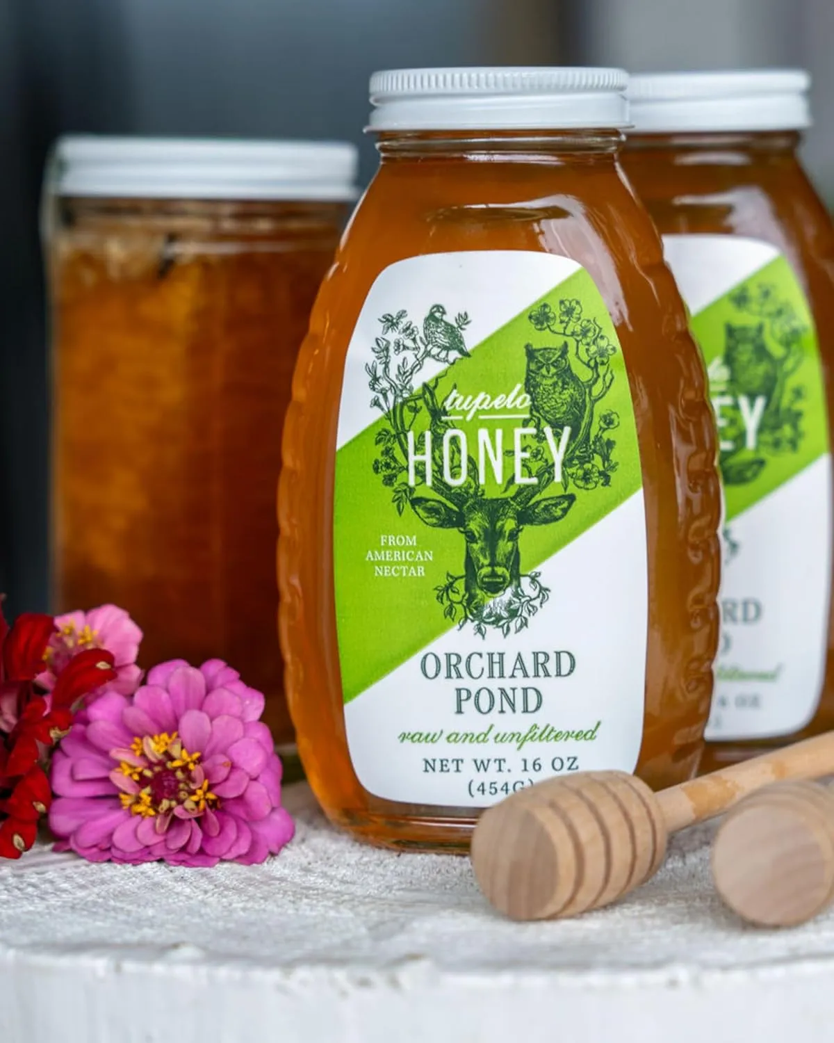 Orchard Pond Tupelo Honey - Rare Harvest from White Ogeechee Tupelo Trees, Handcrafted in North Florida, 100% Pure & Unheated, 32 Ounces