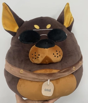Original 13-inch Doberman Dog Pillow Plush Stuffed Animal Toy,Puppy Big Size Soft Cute Cuddle Huggable Adorable Plushie,Gift for Kids