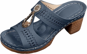 Orthopedic Rhinestones Heel Sandals, Women's Platform Chunky Heels Sandals Orthopedic Wedge Dressy Summer