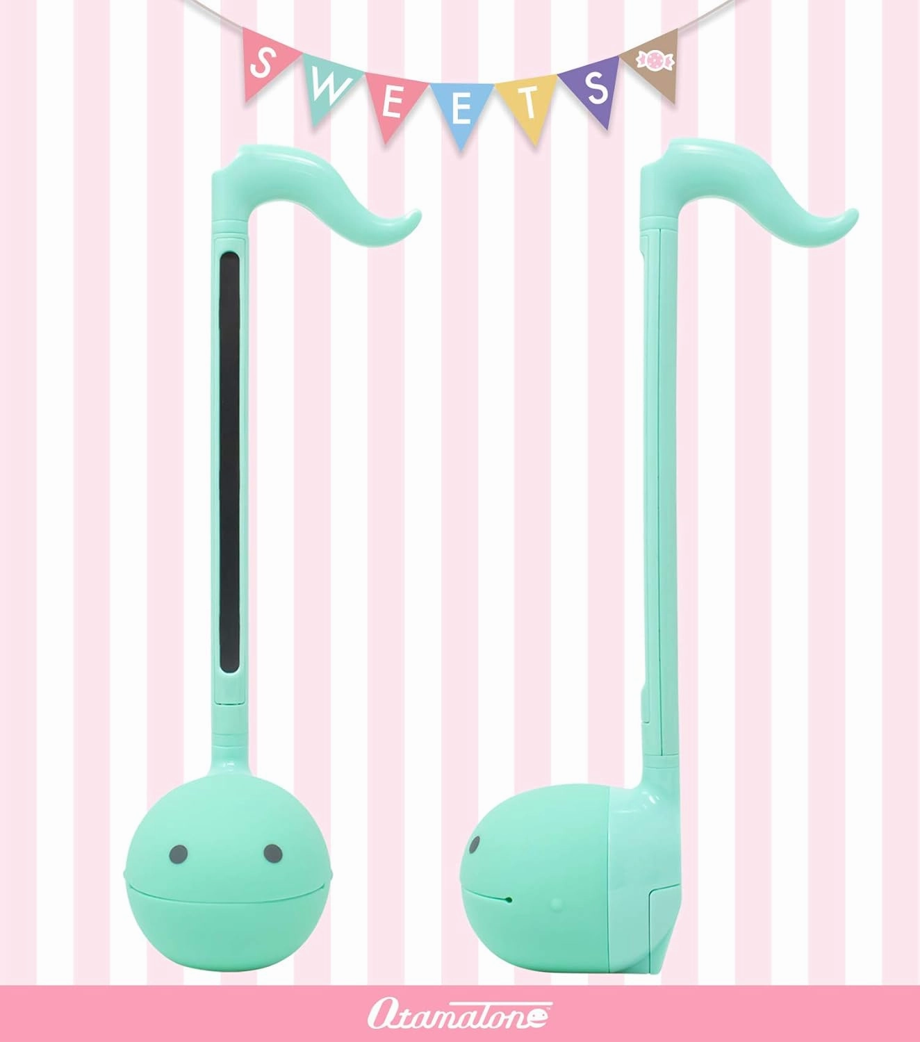 Otamatone Japanese Electronic Musical Instrument Portable Music Synthesizer from Japan by Maywa Denki Studio Award Winning, Educational Fun Gift for Children, Teens & Adults - Mint, Strawberry Set