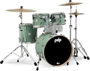 Pacific Drums & Percussion PDP Concept Maple 4-Piece Fusion, Satin Seafoam Drum Set Shell Pack (PDCM20FNSF), 8x10 &9x12 Tom,14x14 Floor Tom, 16x20 Kick Drum