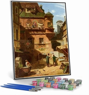 Paint by Numbers Kits for Adults and Kids Arts and Science Painting by Carl Spitzweg Arts Craft for Home Wall Decor