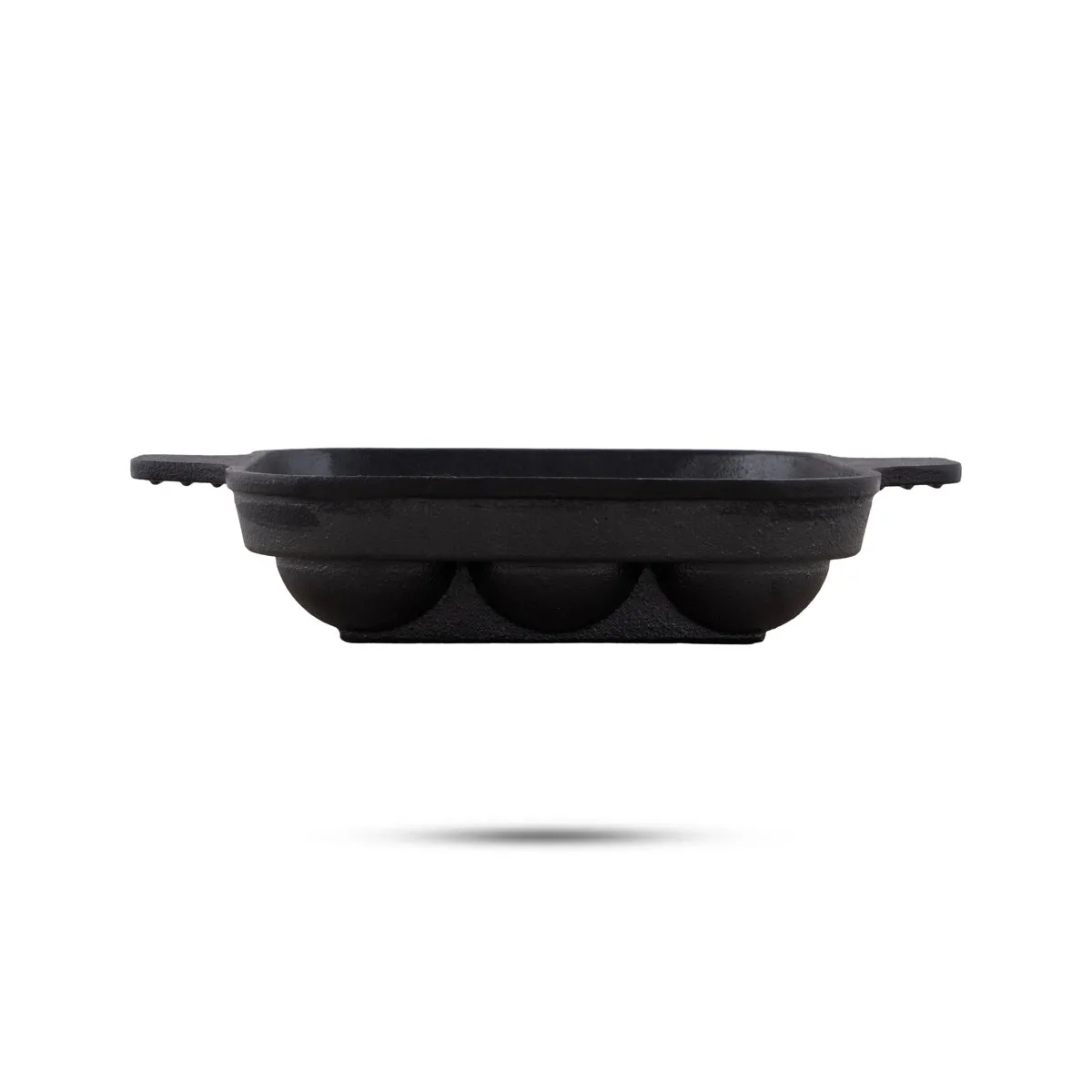 Paniyaram Pan - 7 Inches | Square Shape Cast Iron Pan/ Unniyappam Pan for Home/ 1.495 Kgs Approx