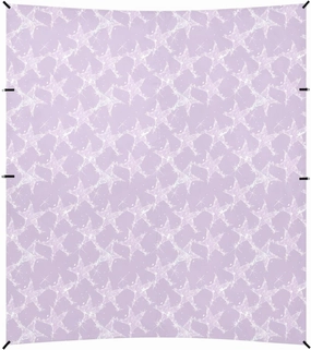 Pastel Purple Stars Stable Beach Tent UPF50  Easy Setup Outdoor Sun Shade Includes Sand Shovel, Sandbags, Stability Poles for Family Trips, Picnics & Camping