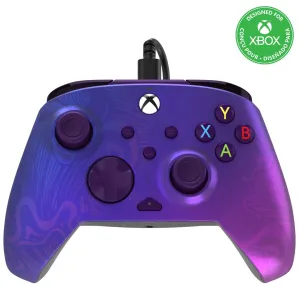 PDP Gaming REMATCH Enhanced Wired Gaming Controller: Licensed Gamepad for Xbox Series X|S, Xbox One, Windows PC, Mappable Back Buttons, Customizable Triggers, Audio Control, Companion App: Purple Fade