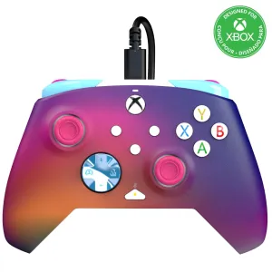 PDP Gaming REMATCH Enhanced Wired Gaming Controller: Licensed Xbox Series X|S Gamepad, Xbox One, Windows PC, Mappable Back Buttons, Customizable, Audio Control, Companion App: Pink Australian Opal