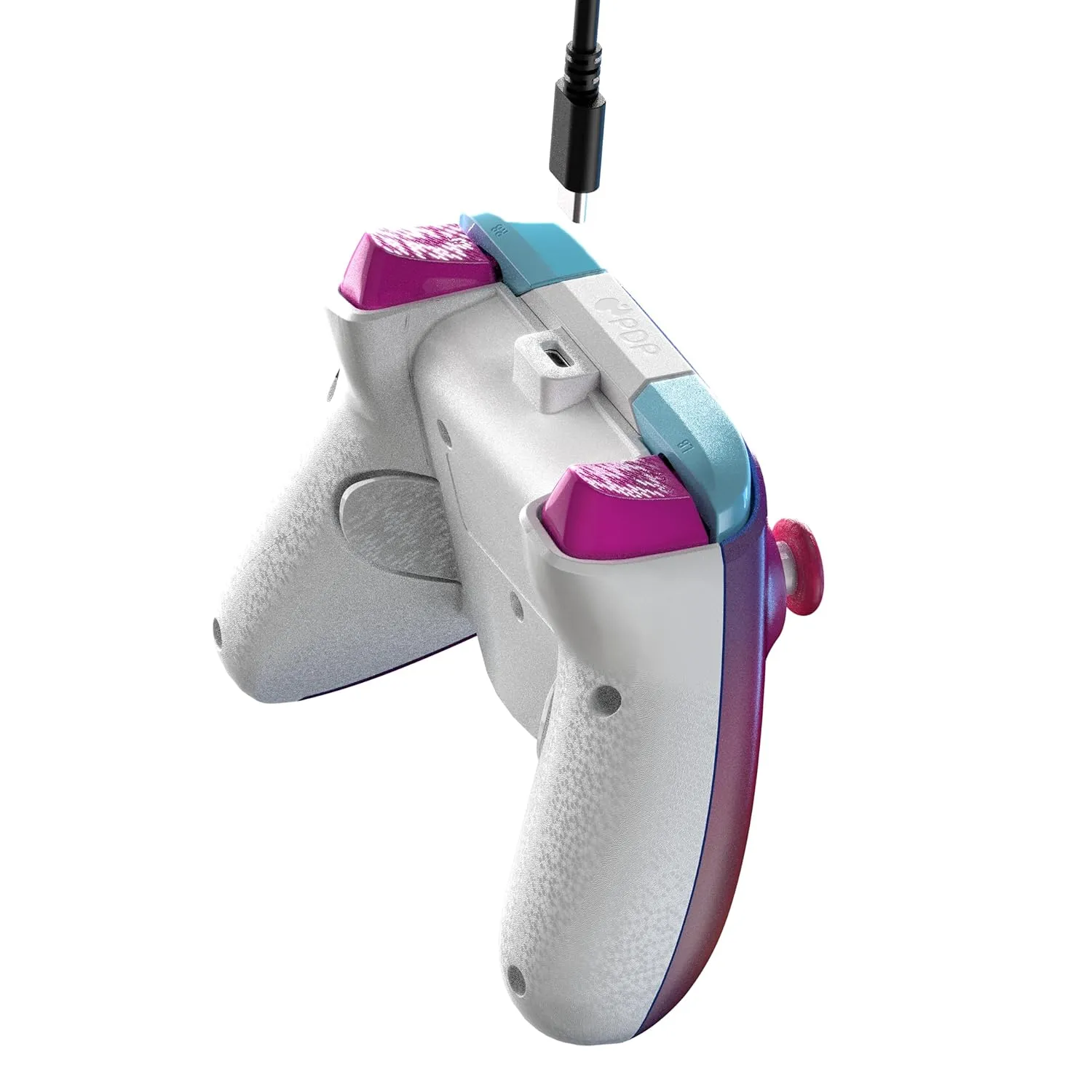 PDP Gaming REMATCH Enhanced Wired Gaming Controller: Licensed Xbox Series X|S Gamepad, Xbox One, Windows PC, Mappable Back Buttons, Customizable, Audio Control, Companion App: Pink Australian Opal