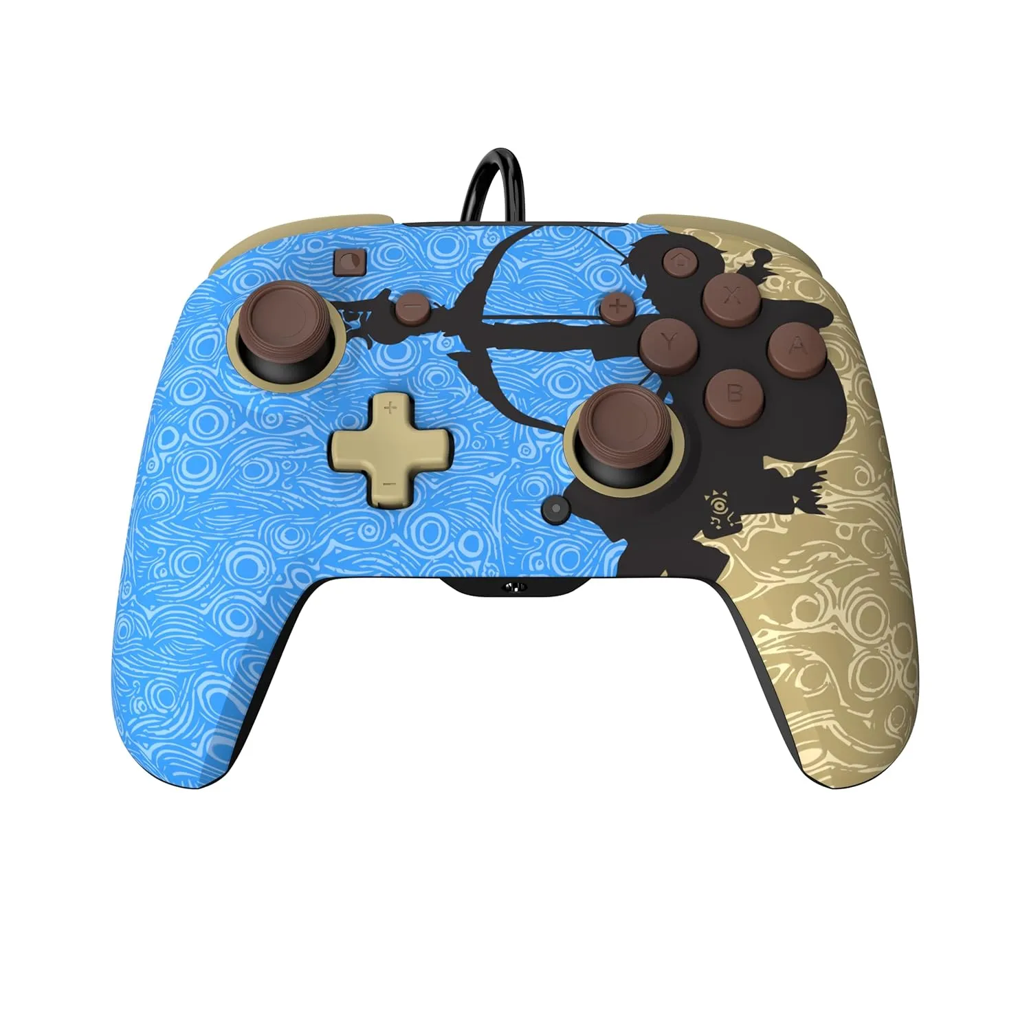 PDP REMATCH Enhanced Wired Power Nintendo Switch Pro Controller, Officially Licensed Switch Lite/OLED Compatible Gamepad, Customizable Programmable Buttons, Legend of Zelda BoTW Ancient Arrow