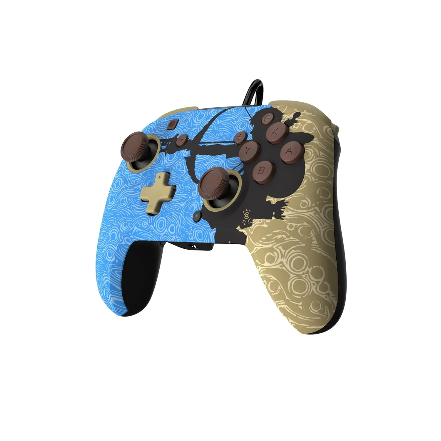 PDP REMATCH Enhanced Wired Power Nintendo Switch Pro Controller, Officially Licensed Switch Lite/OLED Compatible Gamepad, Customizable Programmable Buttons, Legend of Zelda BoTW Ancient Arrow