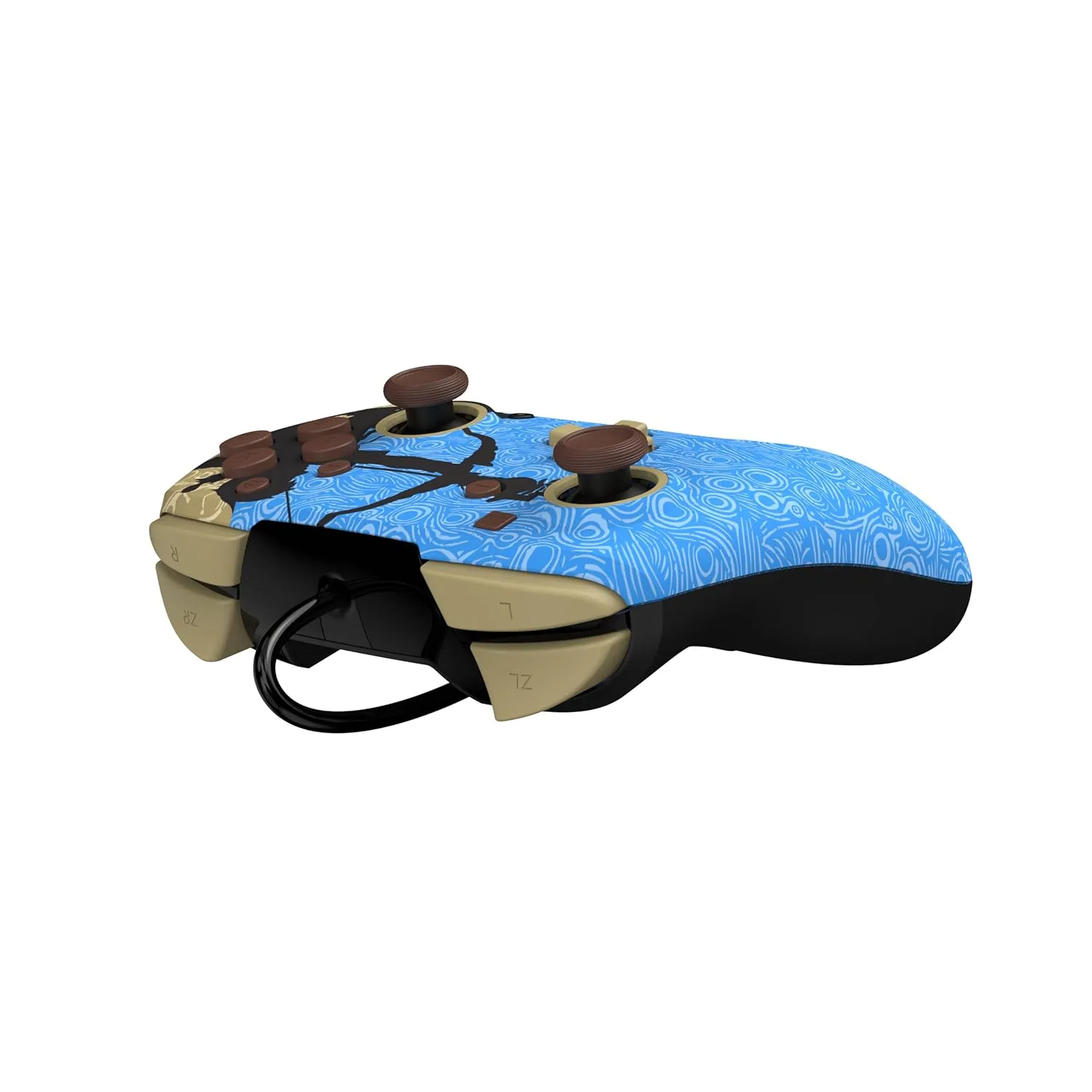 PDP REMATCH Enhanced Wired Power Nintendo Switch Pro Controller, Officially Licensed Switch Lite/OLED Compatible Gamepad, Customizable Programmable Buttons, Legend of Zelda BoTW Ancient Arrow