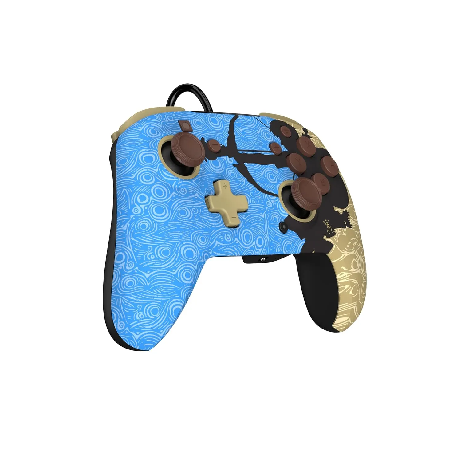 PDP REMATCH Enhanced Wired Power Nintendo Switch Pro Controller, Officially Licensed Switch Lite/OLED Compatible Gamepad, Customizable Programmable Buttons, Legend of Zelda BoTW Ancient Arrow