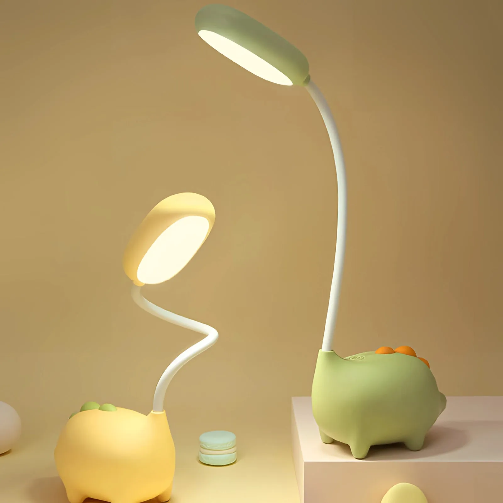 Pig-Shaped LED Lamp: Flexible, USB Rechargeable, Cute Night Light