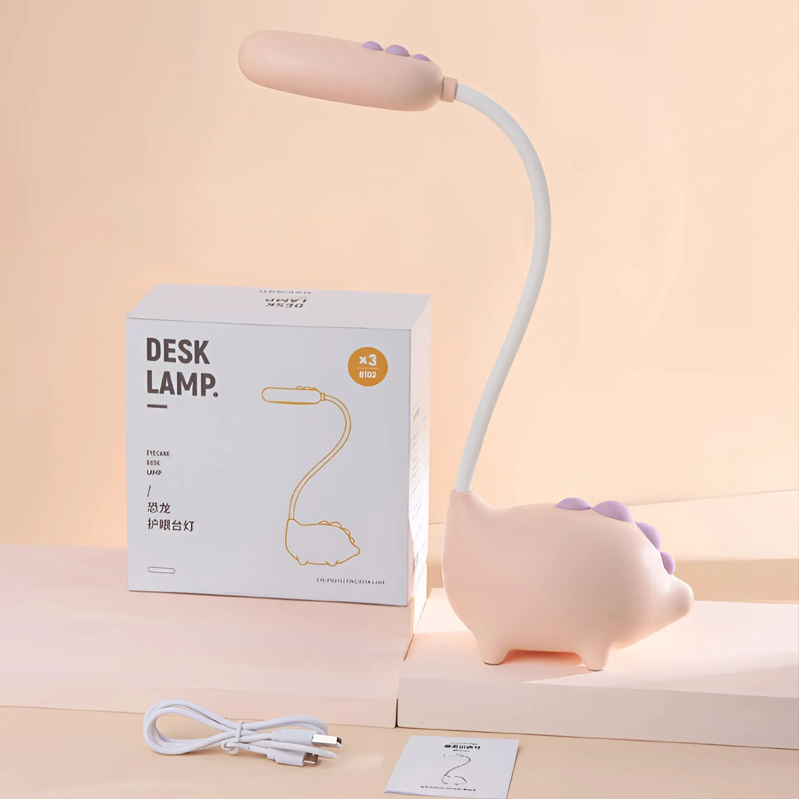 Pig-Shaped LED Lamp: Flexible, USB Rechargeable, Cute Night Light