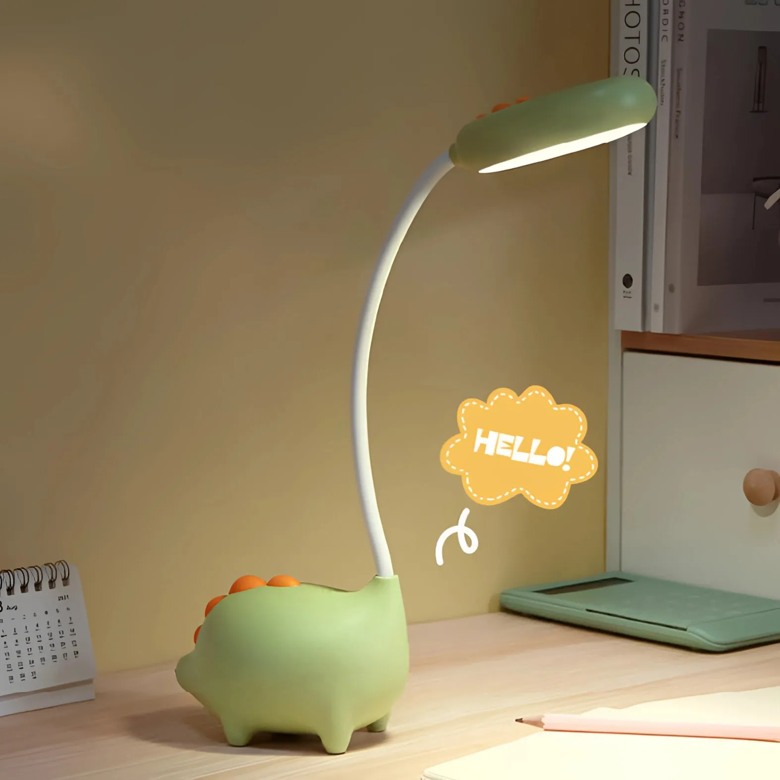 Pig-Shaped LED Lamp: Flexible, USB Rechargeable, Cute Night Light