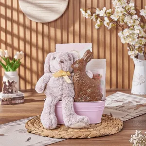 Pink Easter Bunny Gift Basket