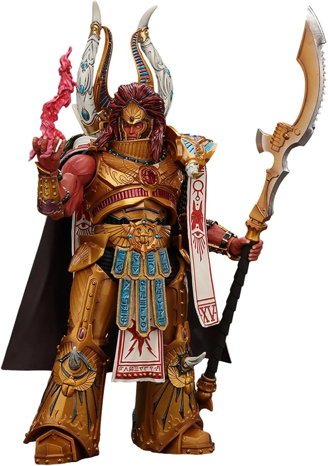 Pipigirl JoyToy 30K Genuine License 1:18 Action Figure, Thousand Sons Magnus The Red Primarch of The XVth Legion, 8.66 inch Collectible Action Figures Kits