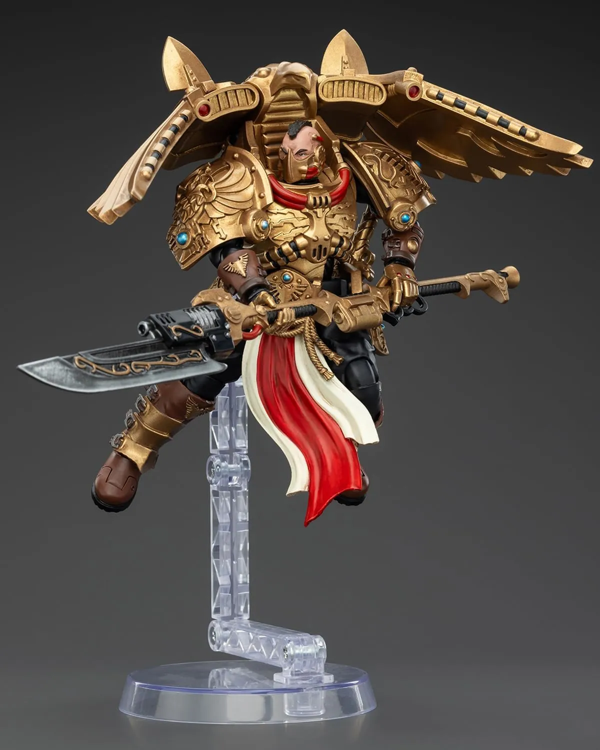 Pipigirl JoyToy Warhammer 40K Genuine License 1:18 Action Figure, Legio Custodes Custodian Venatari Squad Venatari with Venatari Lance, 5.35in Action Figures