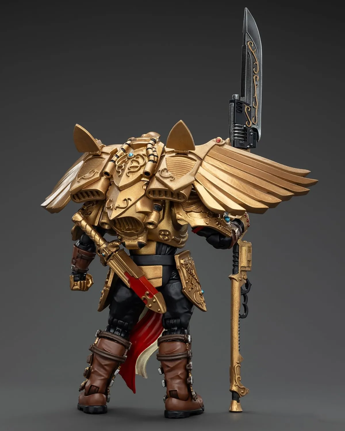Pipigirl JoyToy Warhammer 40K Genuine License 1:18 Action Figure, Legio Custodes Custodian Venatari Squad Venatari with Venatari Lance, 5.35in Action Figures