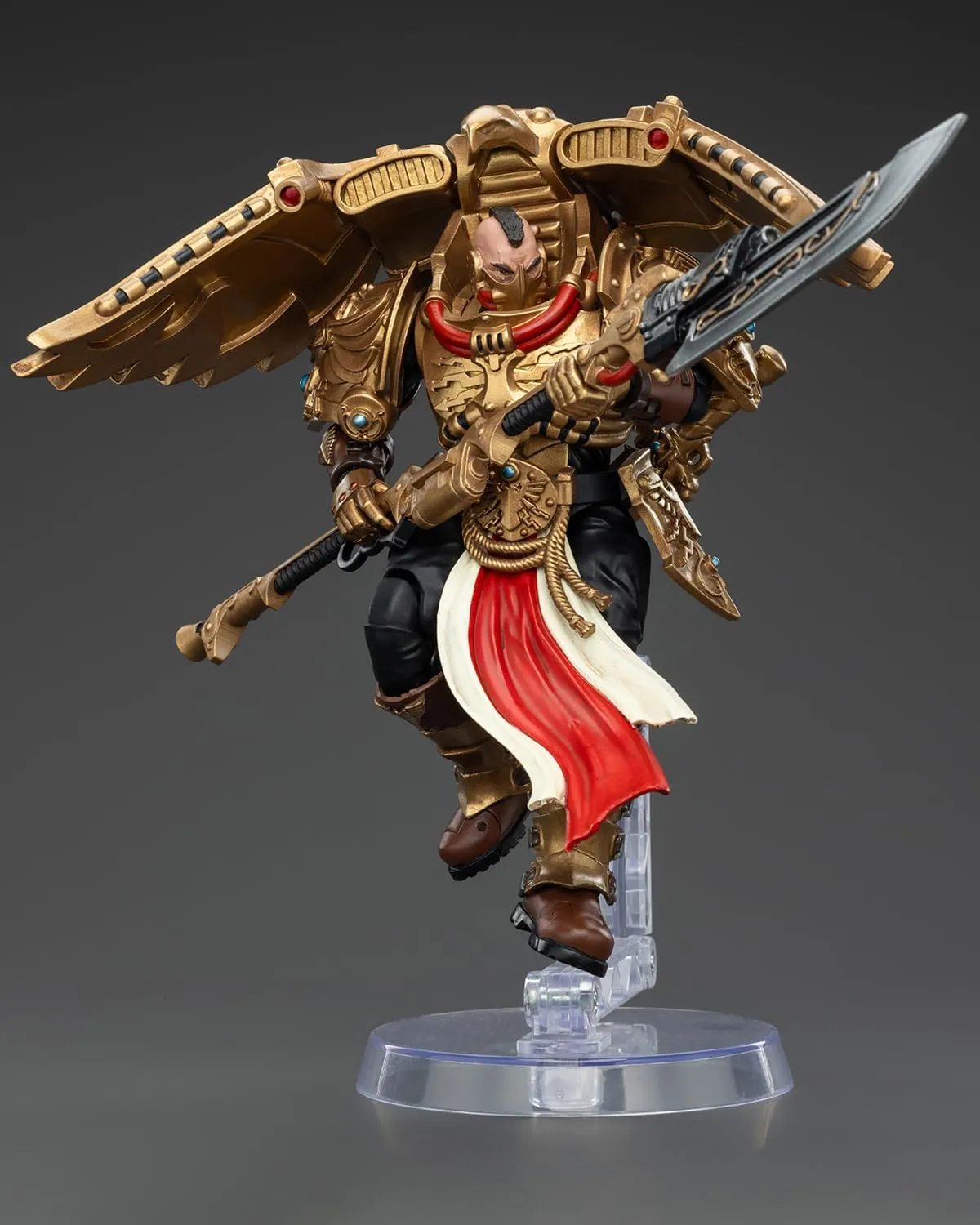 Pipigirl JoyToy Warhammer 40K Genuine License 1:18 Action Figure, Legio Custodes Custodian Venatari Squad Venatari with Venatari Lance, 5.35in Action Figures