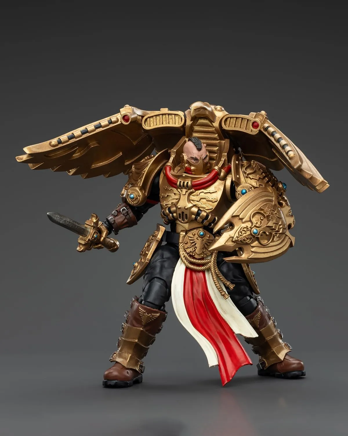 Pipigirl JoyToy Warhammer 40K Genuine License 1:18 Action Figure, Legio Custodes Custodian Venatari Squad Venatari with Venatari Lance, 5.35in Action Figures