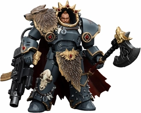 Pipigirl JoyToy 30K Genuine License 1:18 Action Figure, Space Wolves Hvarl Red-Blade, 5.5 inch Collectible Action Figure