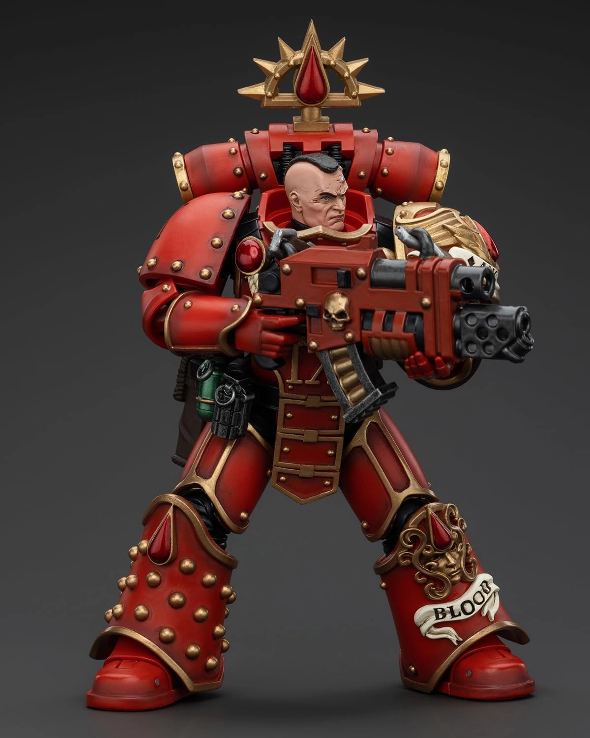 Pipigirl JoyToy Warhammer 40K Genuine License 1:18 Action Figure, Blood Angels Raldoron First Captain of The Blood Angels, Space Marine, 4.80IN Collectible Action Figures Kits