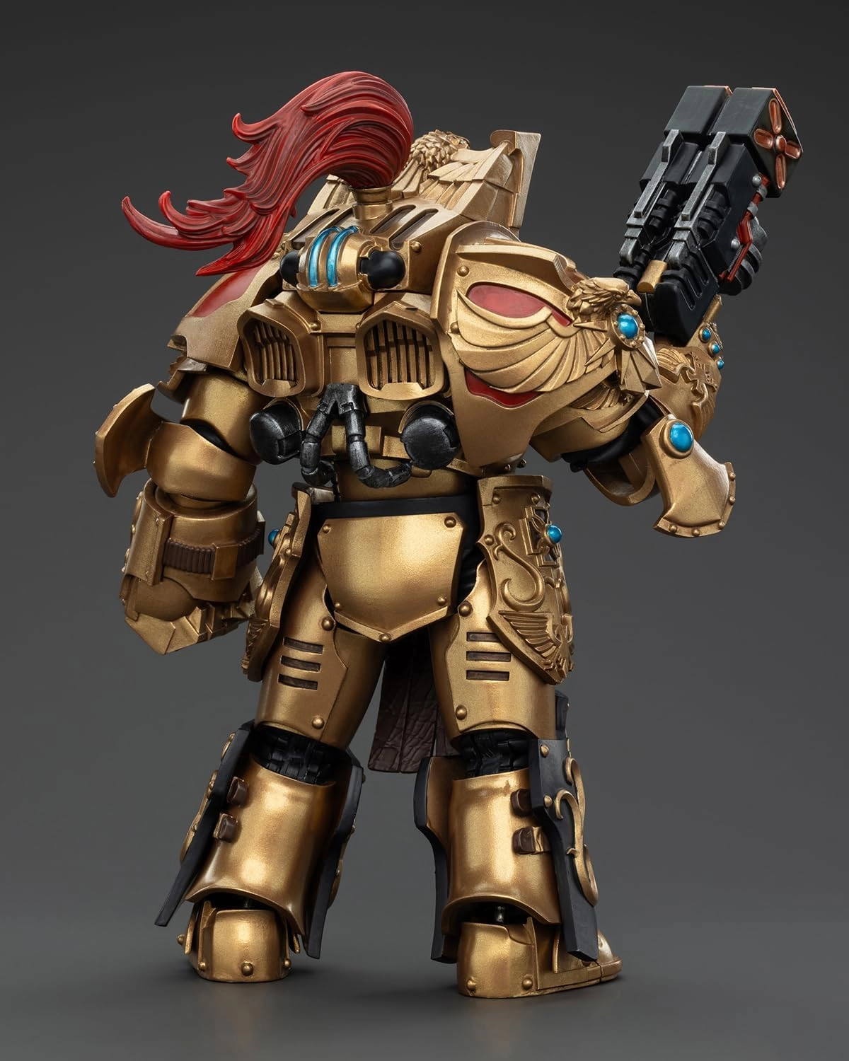 Pipigirl JoyToy Warhammer 40K Genuine License 1:18 Action Figure, Legio Custodes Aquilon Terminator Squad Aquilon with Twin-Linked Adrathic Destructor, 5.35in Action Figures