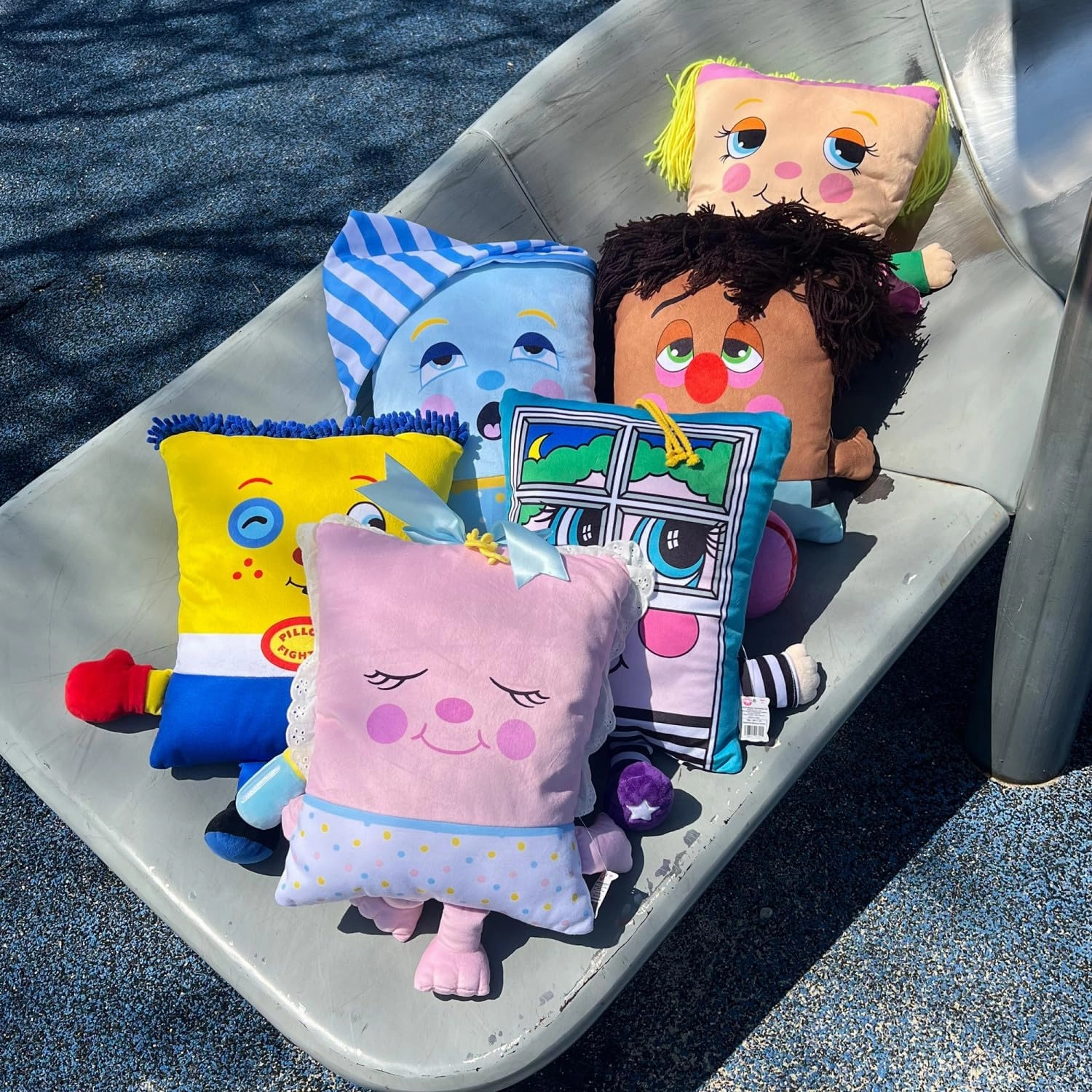 PJ Sandman Plush - 2-in-1 Toy & Pillow, 80's Nostalgic Plush Pal Reimagined, Soft Stuffed Rectangular Character, Cozy Nap & Play Design