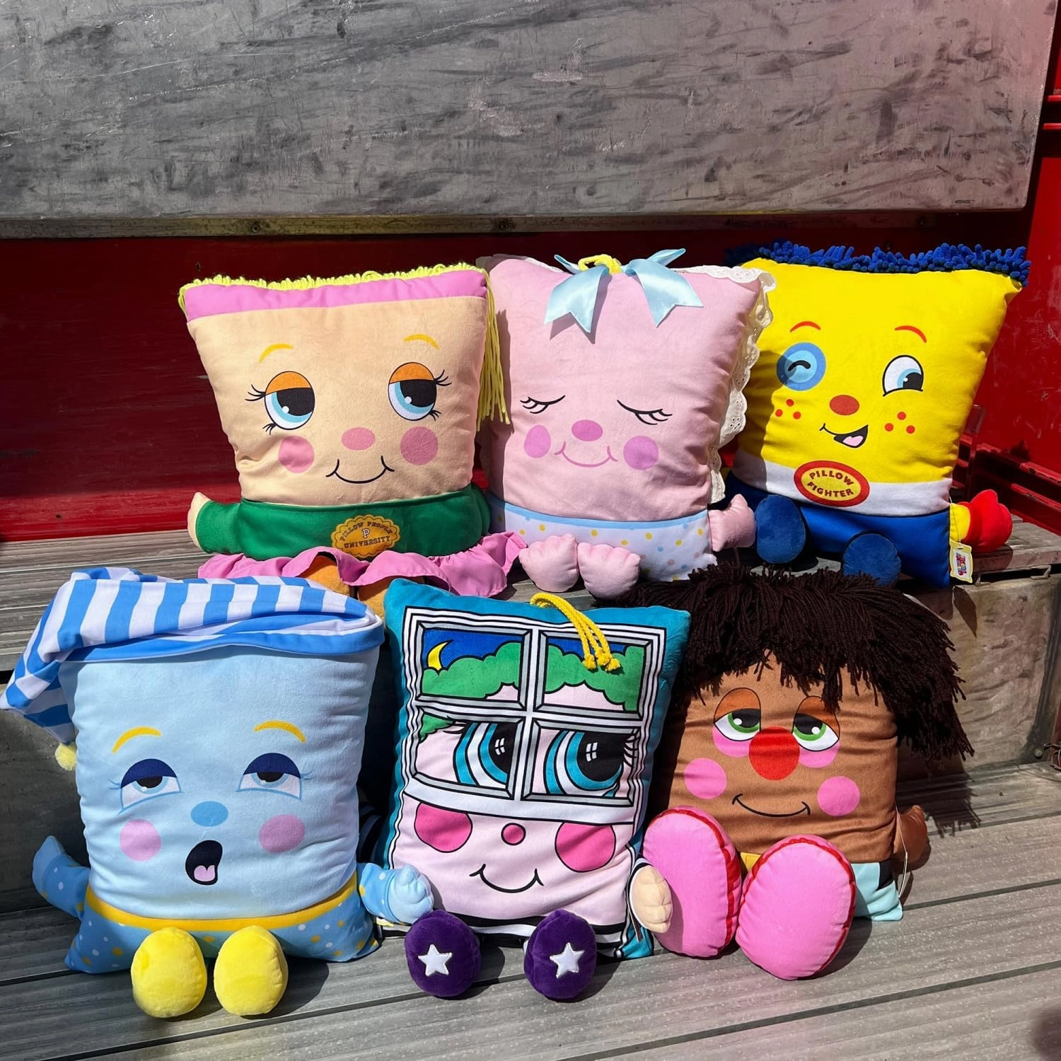 PJ Sandman Plush - 2-in-1 Toy & Pillow, 80's Nostalgic Plush Pal Reimagined, Soft Stuffed Rectangular Character, Cozy Nap & Play Design