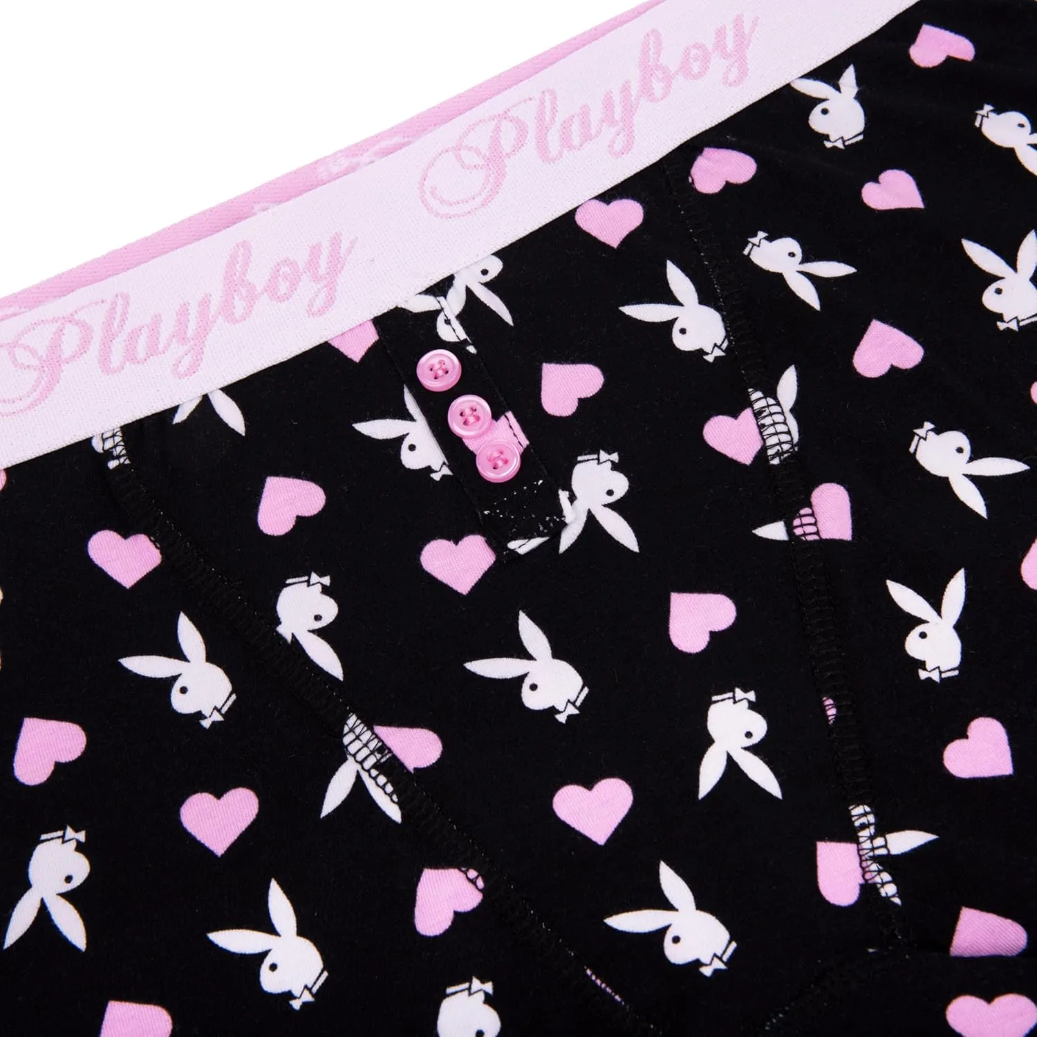 Playboy Women's Juniors Ladies Bunny Print Underwear and Sports Bra Sets in Sizes XXS-XL