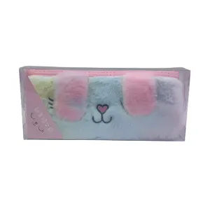 Plush Bunny Pastel Pencil Pouch