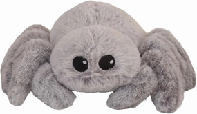 Plush Spider Toy, Fierce Stuffed Animal for Halloween Decoration, Horror Party Props, Adult Gag Gifts - Soft Spider Toy (9.8 inch Grey)