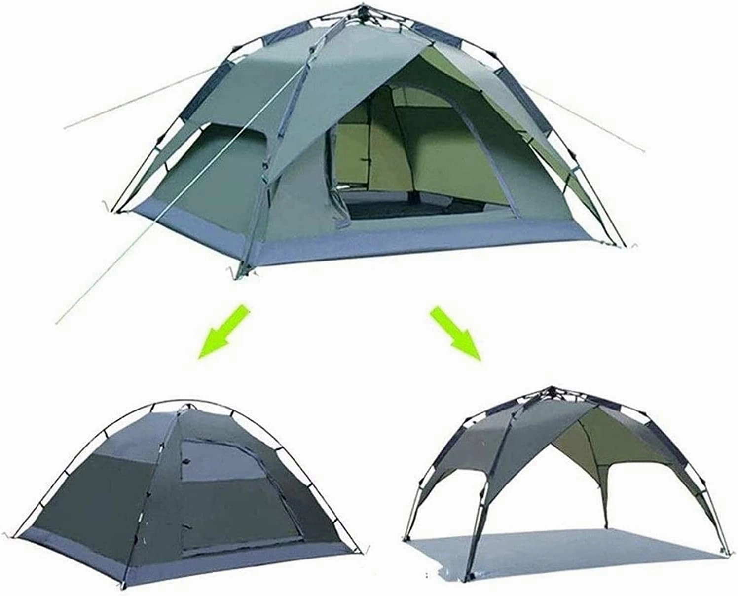 Pop Up Tent Family Camping Tent 4 Person Tent Portable Instant Tent Automatic Tent Windproof Easy to Set Up, Outdoor, Hiking and Mountain Trips