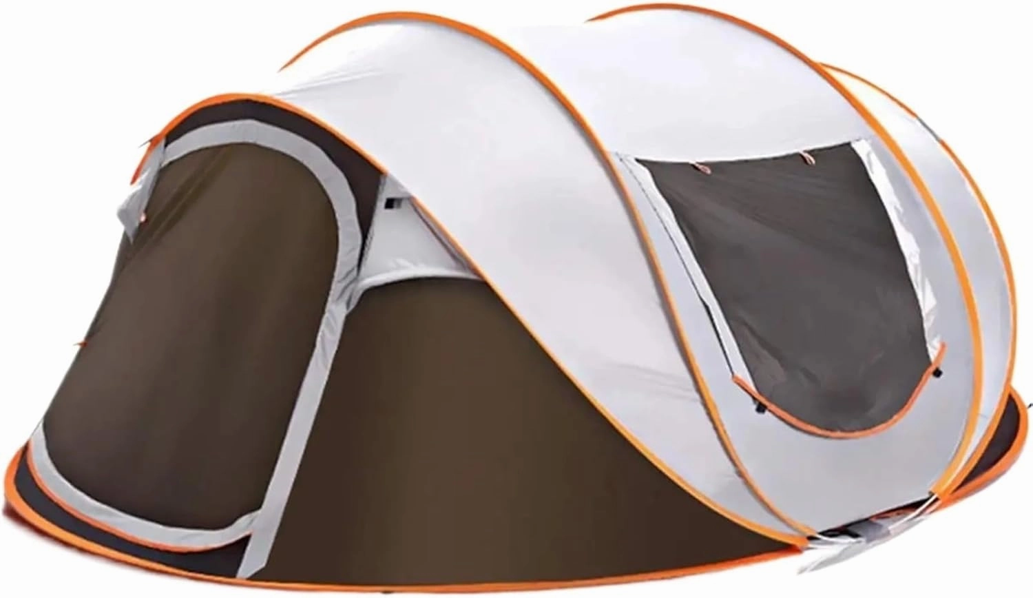 Pop Up Tents 3 4 Person Family Outdoor Automatic Camping Tent Instant Setup Tent 4 Season Windproof Waterproof Dampproof Portable Pop up Tent Adult Pop Up Tent(Coffee,Large)