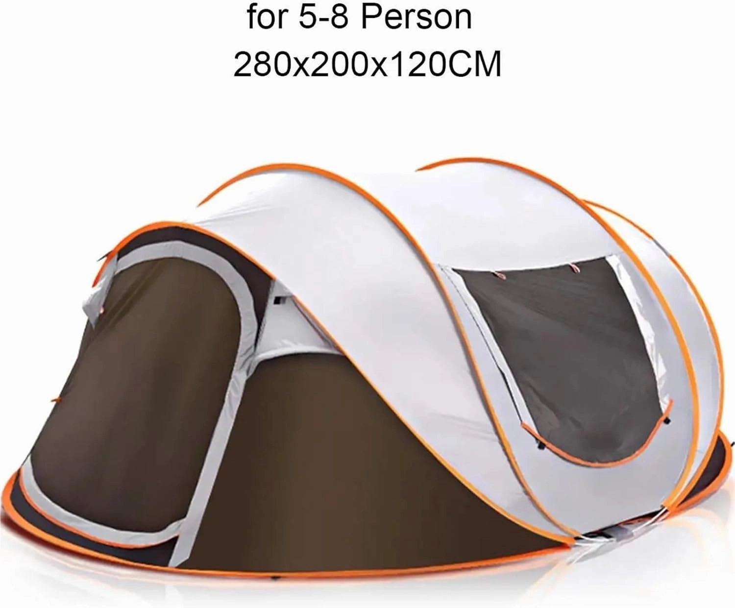 Pop Up Tents 3 4 Person Family Outdoor Automatic Camping Tent Instant Setup Tent 4 Season Windproof Waterproof Dampproof Portable Pop up Tent Adult Pop Up Tent(Coffee,Large)