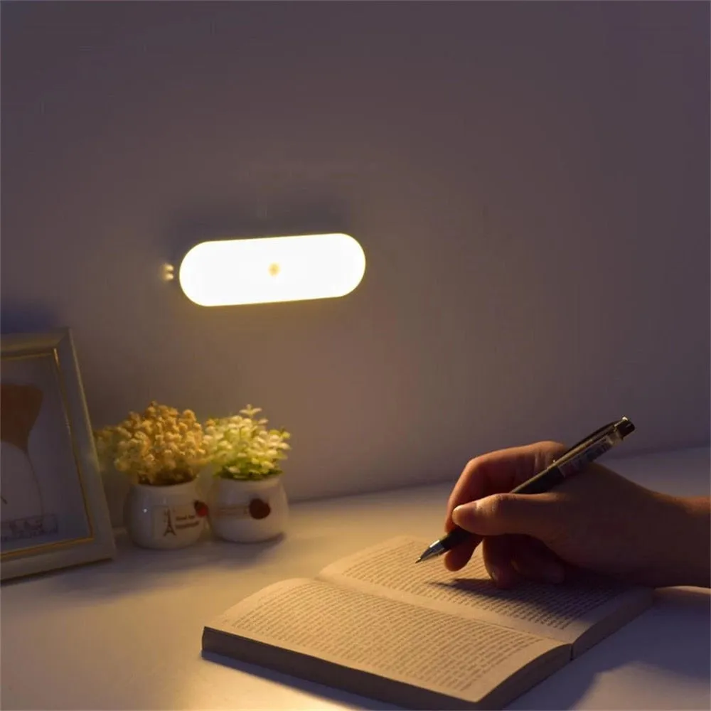 Portable LED Book Light - USB Rechargeable Dual Head Clip-On Lamp