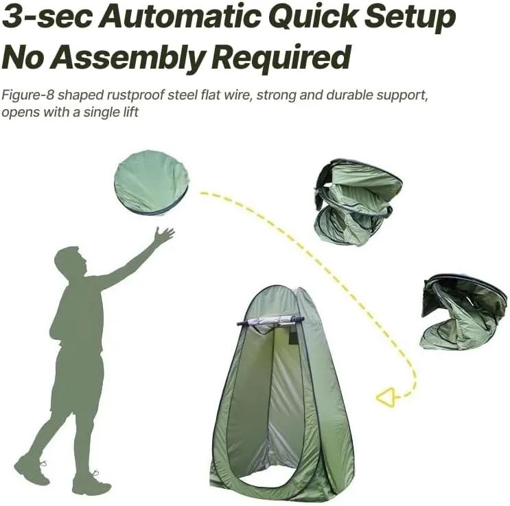 Portable Pop-Up Privacy Changing Tent (Coffee)