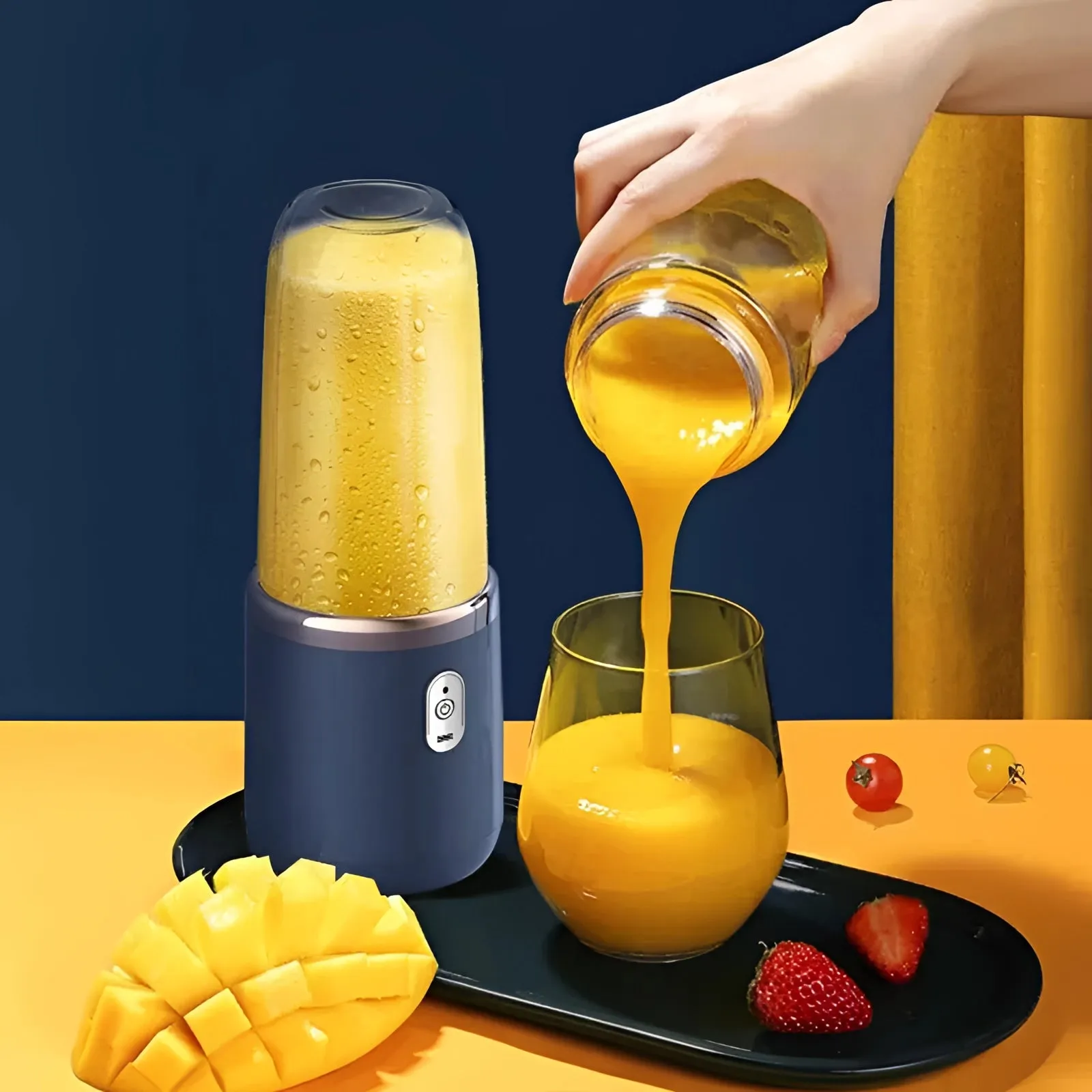 Portable USB Rechargeable Juicer - Travel-Friendly Smoothie Blender