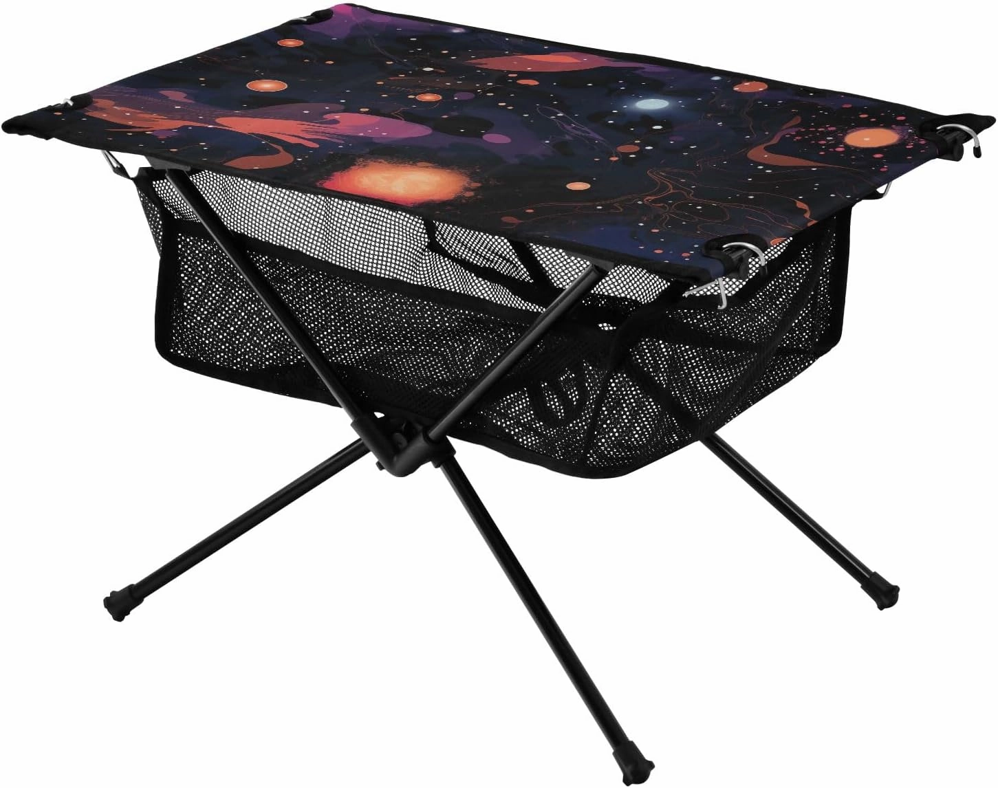 Portable Camping Table Fantabulous Starry Sky Outdoor Foldable Camp Tables for Outside, Camping, Hiking, Tailgating