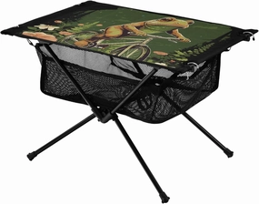 Portable Camping Table Frog Ridding A Bike Outdoor Foldable Camp Tables for Outside, Camping, Hiking, Tailgating