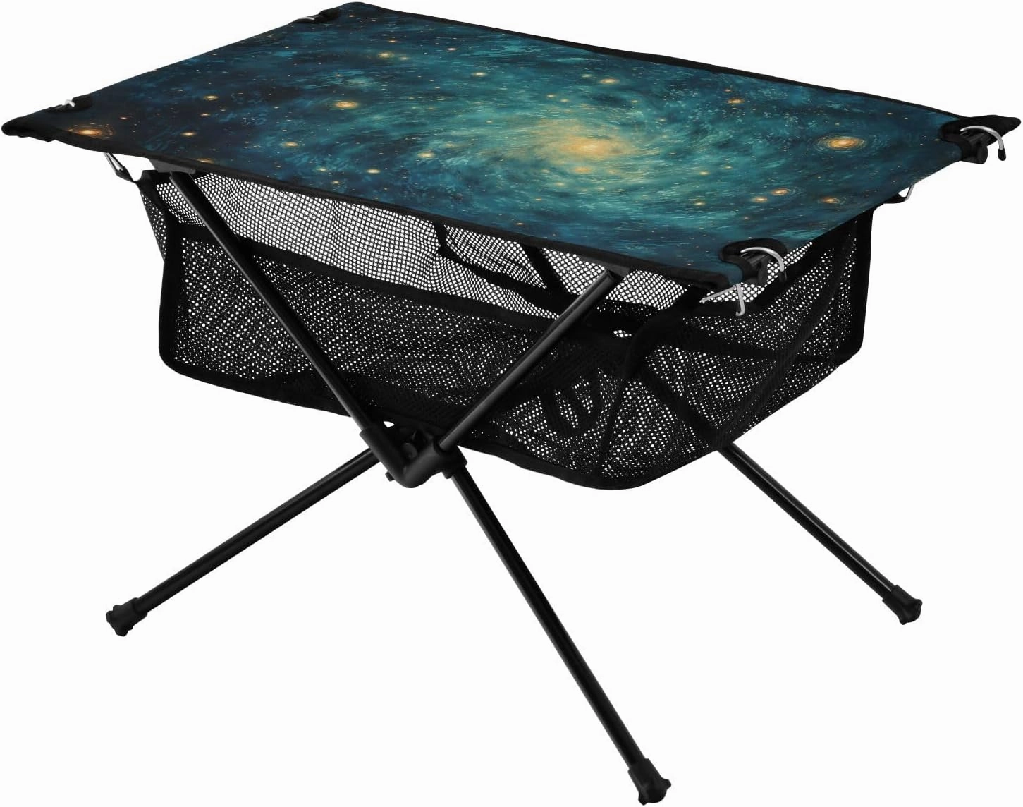 Portable Camping Table Mysterial Starry Sky Outdoor Foldable Camp Tables for Outside, Camping, Hiking, Tailgating