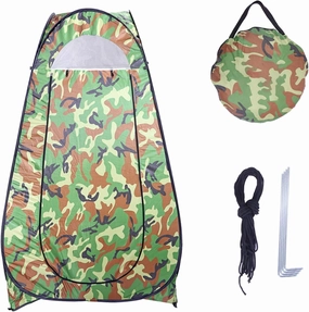 Portable Pop Up Shower Privacy Tent Spacious Dressing Changing Room for Toilet Camping Biking Beach (47.24 x 47.24 x 74.8)