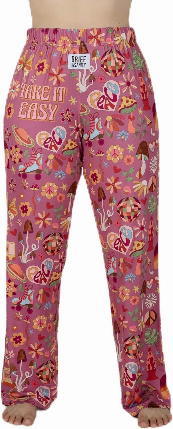 Premium Comfort Lounge Pajama Pants for Men & Women | Fun, Happy, Floral Bottoms - Comfy, Ultra Soft, Lounge Pants (S-XXL)