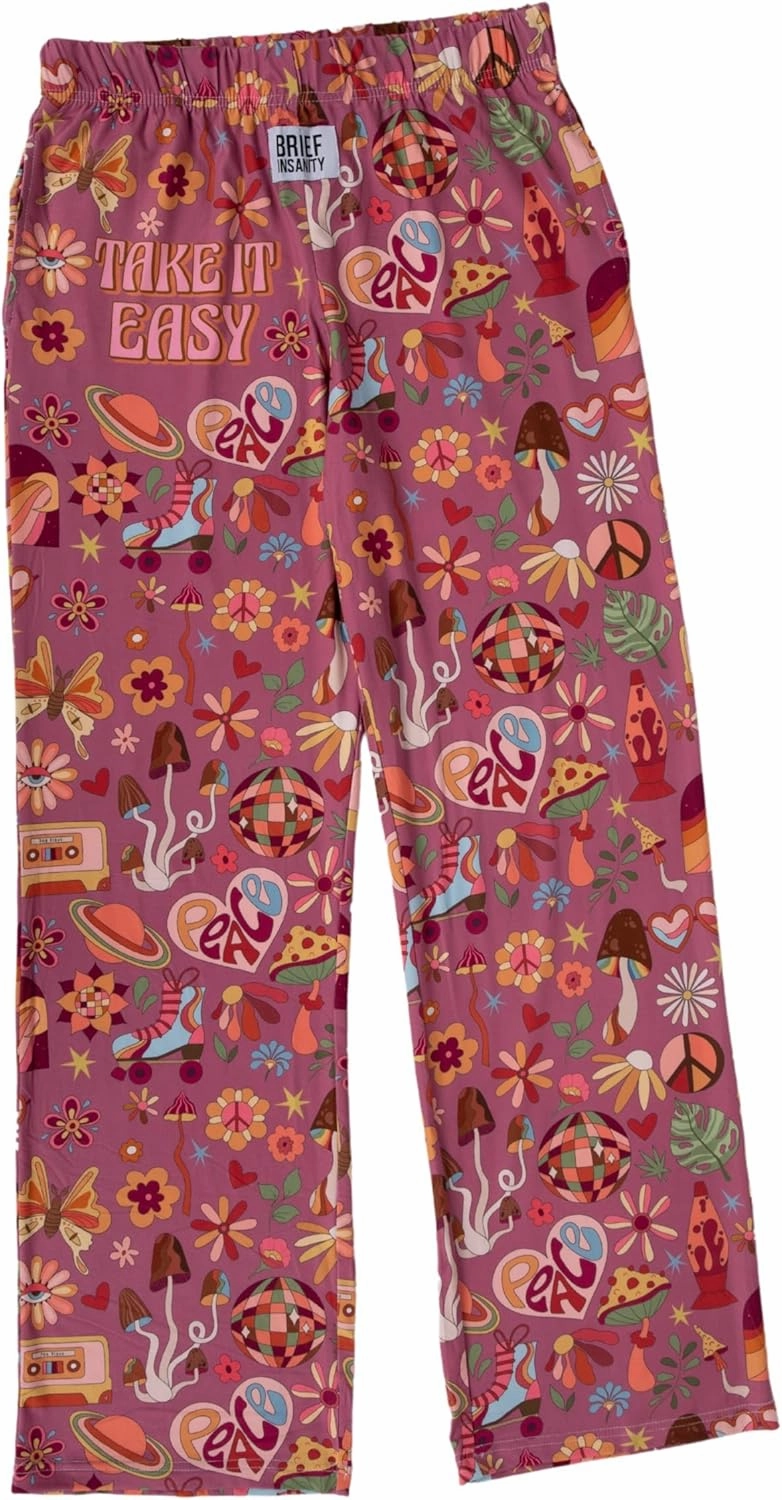 Premium Comfort Lounge Pajama Pants for Men & Women | Fun, Happy, Floral Bottoms - Comfy, Ultra Soft, Lounge Pants (S-XXL)