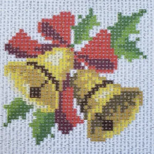Printed Canvas for Cross Stitch Embroidery Kit - Christmas Tree 6"x6" 44.304 by GobelinL