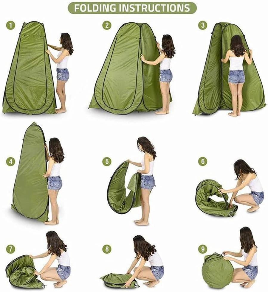 Privacy Shelter Tent, Camping Shower Tent Outdoor， Instant Portable Shower Tent Outdoor Toilet Dressing/Changing Room Portable Shelter Tent with Carrying Bag for Camping Hiking Beach Bathroom