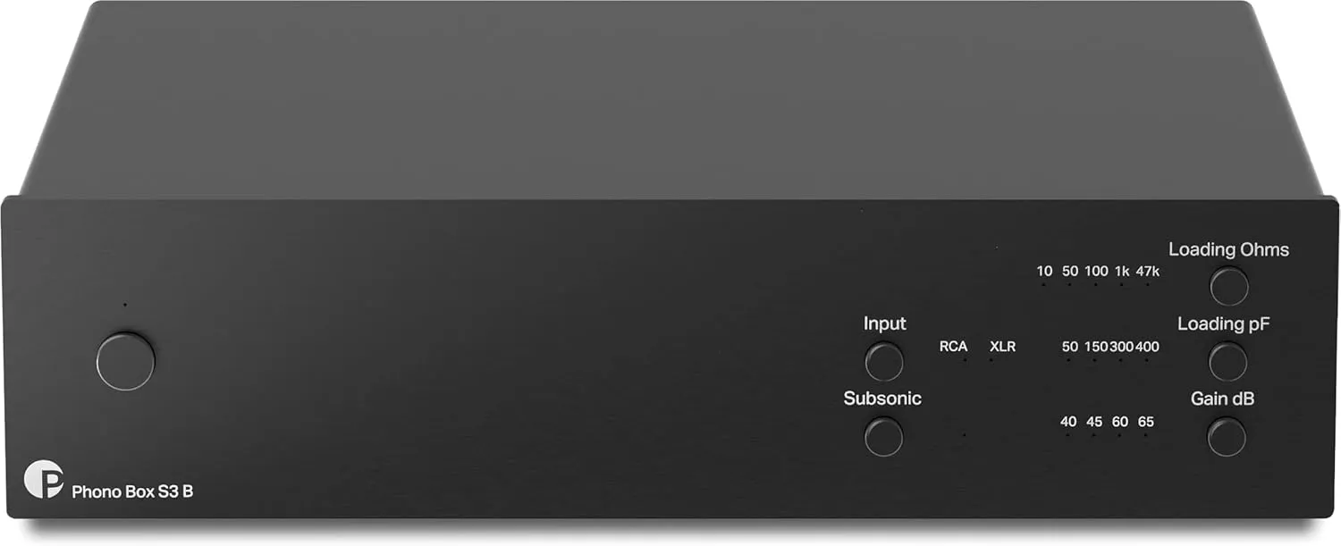 Pro-Ject Phono Box S3 B Balanced Phono Preamplifier (Black)