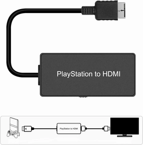 PS2 to HDMI Converter - Supports 1080P/720P, Compatible with PS1, PS2, PS3