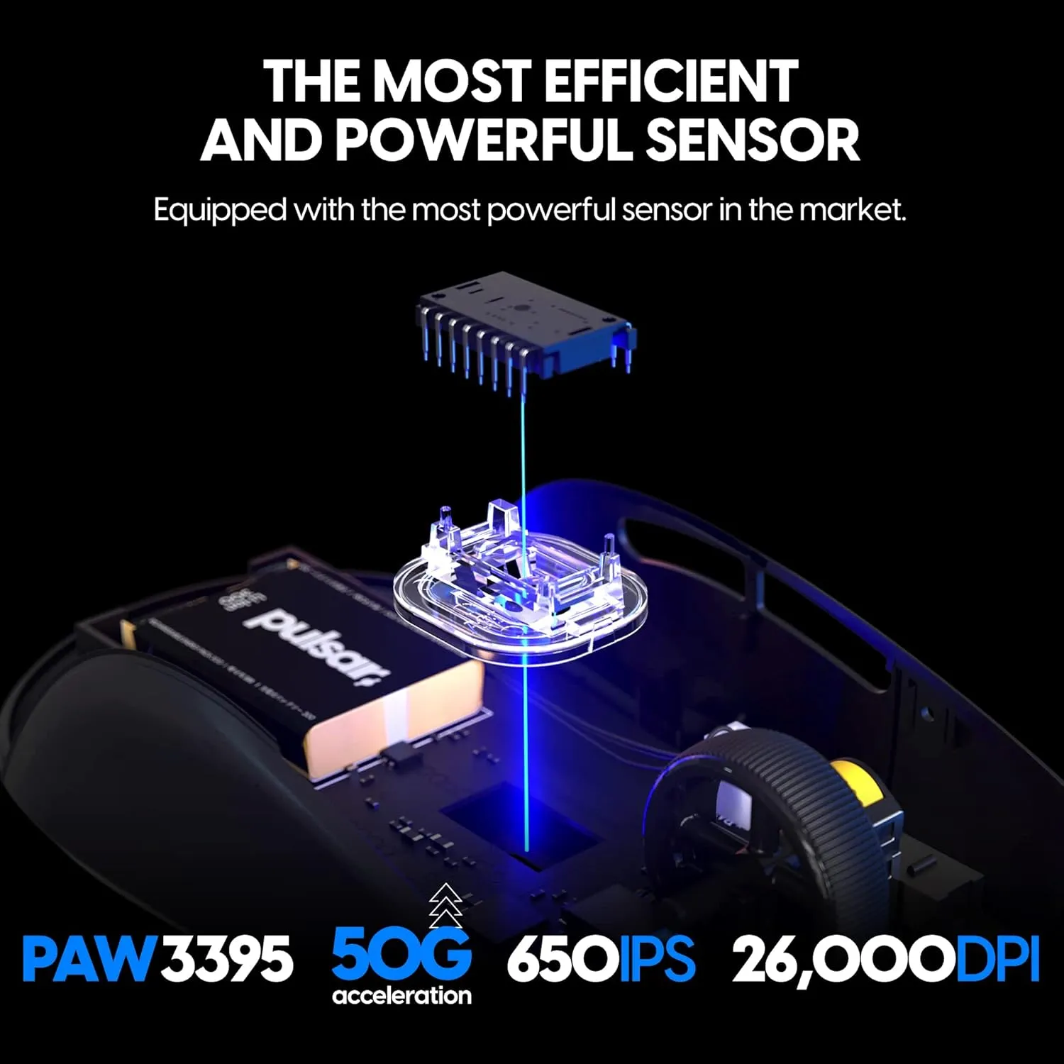 Pulsar Gaming Gears X2 Mini Wireless Gaming Mouse, Ultra Lightweight 1.83 oz (52 g), Symmetrical, 2.4 Ghz 1 ms, 26000 DPI, Optical Sensor PAW3395, TTC Gold Encoder (Mini, Wireless, White) (Renewed)