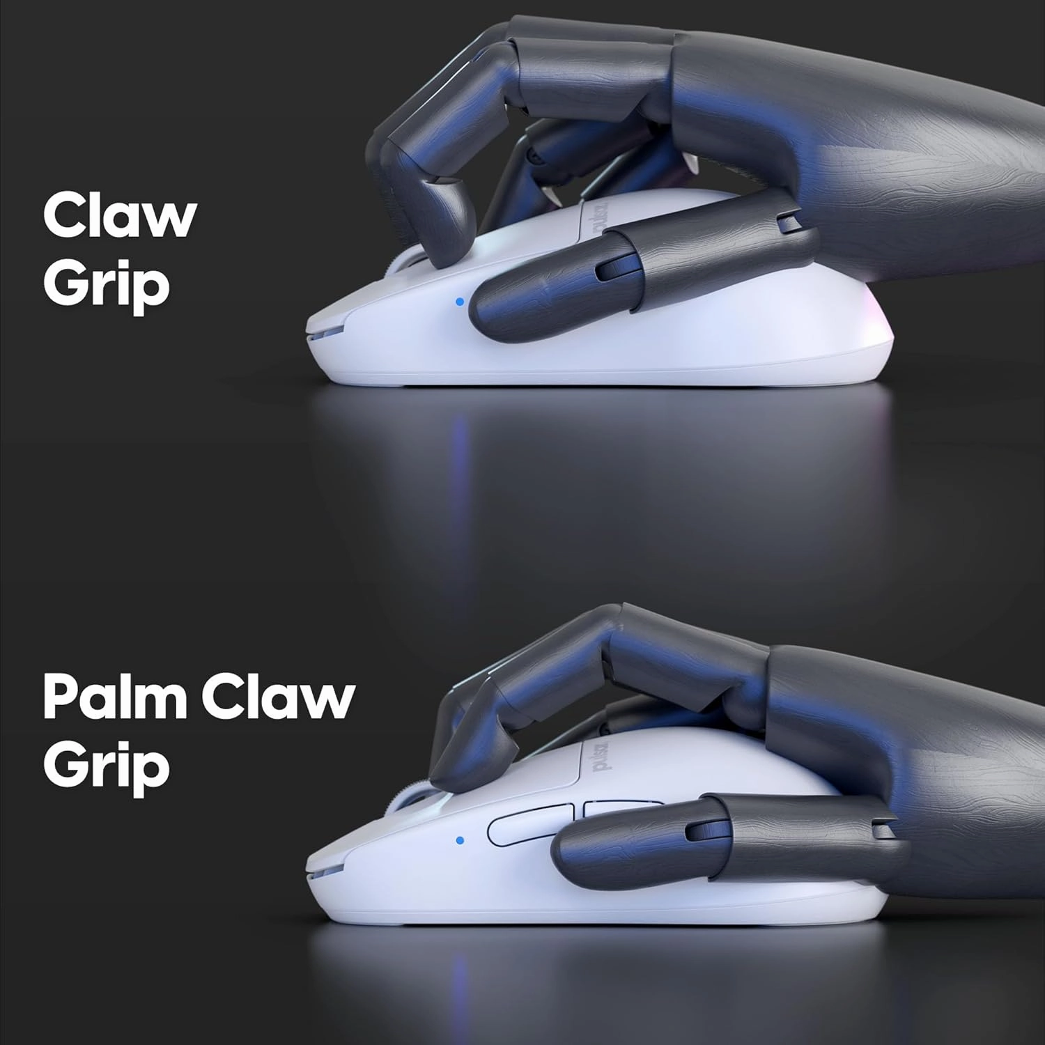 Pulsar Gaming Gears X2H Mini Wireless Gaming Mouse, Ultra Lightweight 1.83 oz (52 g), Symmetrical, Optical Switch, 2.4 Ghz 1 ms, 26000 DPI, PAW3395 Sensor (Mini, Wireless, White)